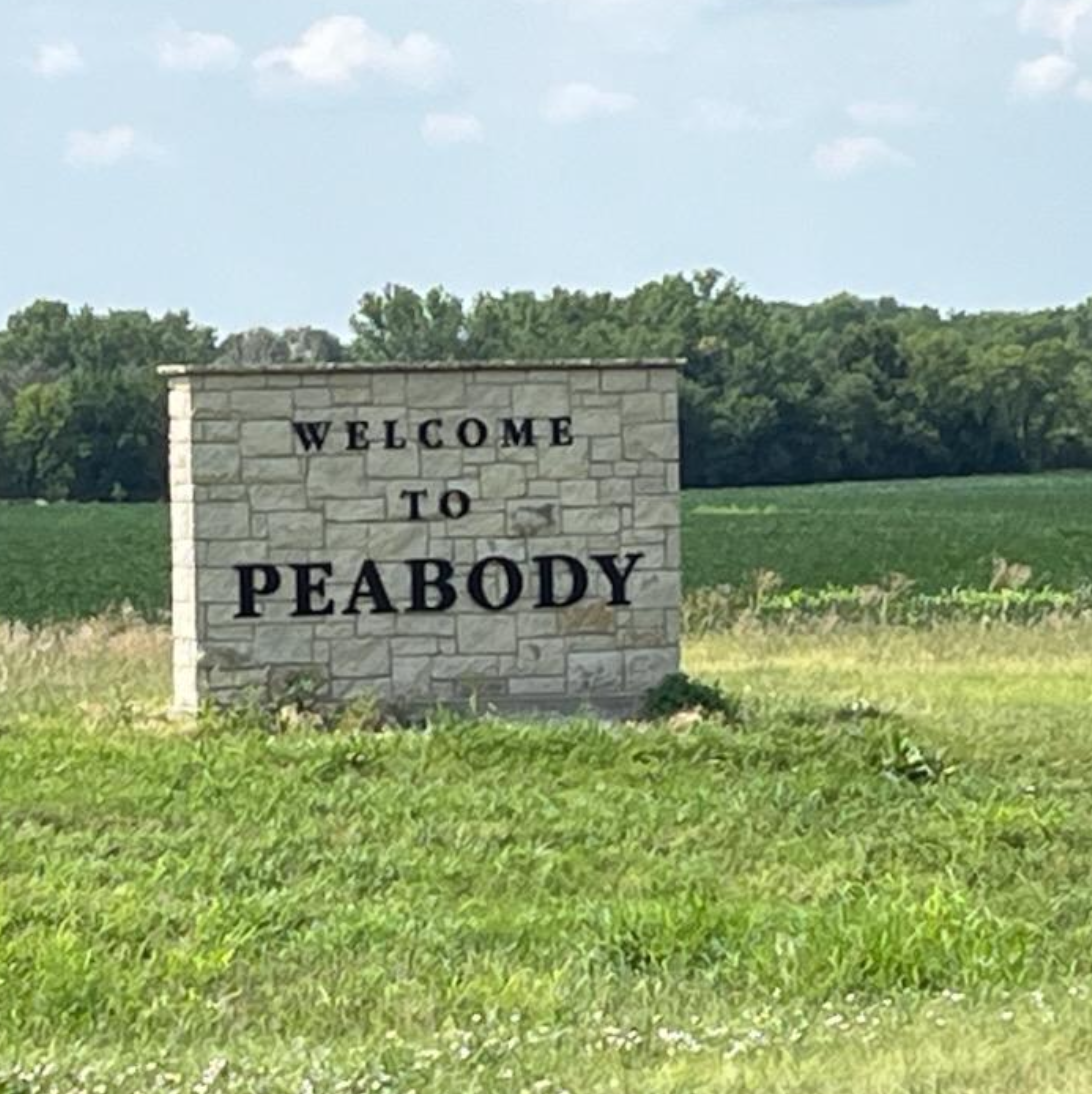 Sign that says, "Welcome to Peabody"